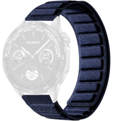 Ремешок Reframe Suede Leather для часов с шириной крепления 22мм - Navy Blue