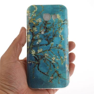 Силиконовый (TPU) чехол Deexe Life Style для Samsung Galaxy A3 2017 (A320) - Apricot Tree