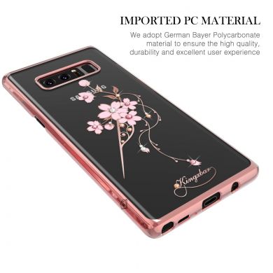 Пластиковый чехол KINGXBAR Diamond Flower для Samsung Galaxy Note 8 (N950) - Flower Pattern