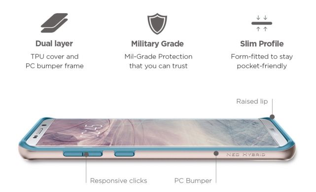 Защитный чехол Spigen SGP Neo Hybrid для Samsung Galaxy S8 (G950) - Arctic Silver