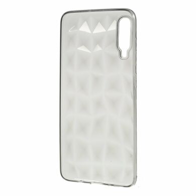 Силиконовый чехол Deexe 3D Diamond Texture для Samsung Galaxy A70 (A705) - Transparent