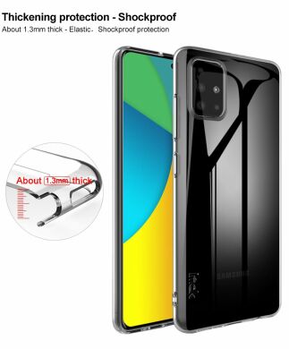 Силіконовий чохол IMAK UX-5 Series для Samsung Galaxy A51 (A515) - Transparent