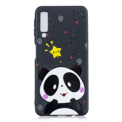 Силиконовый (TPU) чехол Deexe Life Style для Samsung Galaxy A7 2018 (A750) - Cute Panda