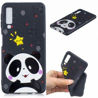 Силиконовый (TPU) чехол Deexe Life Style для Samsung Galaxy A7 2018 (A750) - Cute Panda