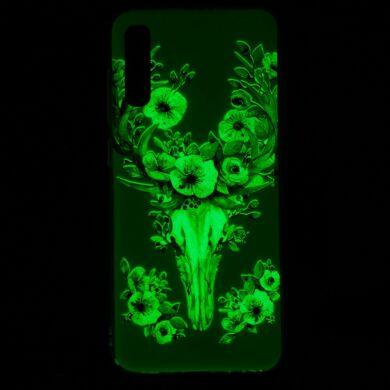 Силіконовий (TPU) чохол Deexe LumiCase для Samsung Galaxy A70 (A705) - Flowered Elk