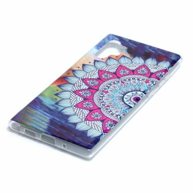 Силиконовый (TPU) чехол Deexe LumiCase для Samsung Galaxy Note 10+ (N975) - Flower Luminous TPU
