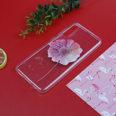 Силіконовий (TPU) чохол Deexe Pretty Glossy для Samsung Galaxy A50 (A505) - Beautiful Flower