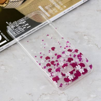 Силіконовий (TPU) чохол Deexe Pretty Glossy для Samsung Galaxy J4+ (J415) - Hearts