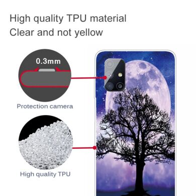Силіконовий (TPU) чохол Deexe Pretty Glossy для Samsung Galaxy M51 (M515) - Chrysanthemum
