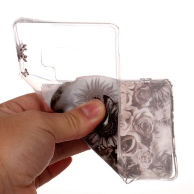 Силіконовий (TPU) чохол Deexe Pretty Glossy для Samsung Galaxy Note 9 (N960) - Flowered Skull