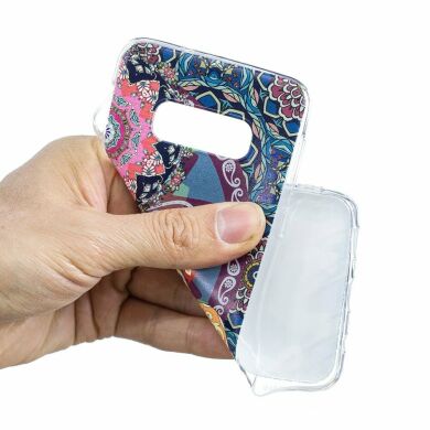 Силіконовий (TPU) чохол Deexe Pretty Glossy для Samsung Galaxy S10e (G970) - Flower and Elephant