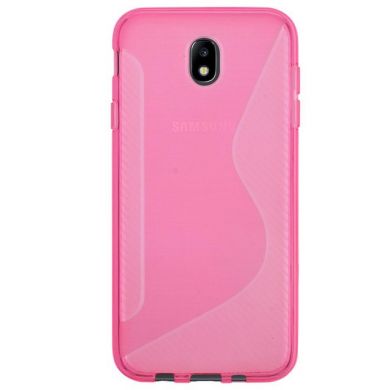 Силиконовый (TPU) чехол Deexe S Line для Samsung Galaxy J5 2017 (J530) - Magenta