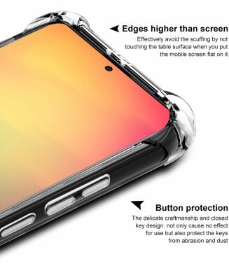 Силіконовий (TPU) чохол IMAK Airbag Case для Samsung Galaxy A51 (А515) - Matte Black