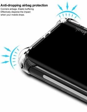 Силиконовый (TPU) чехол IMAK Airbag Case для Samsung Galaxy A51 (А515) - Matte Black