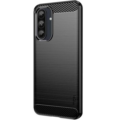 Силиконовый (TPU) чехол MOFI Carbon Fiber для Samsung Galaxy A36 (A366) - Black