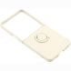 Силиконовый (TPU) чехол с кольцом Deexe Color Shell (FF) для Samsung Galaxy Flip 8 - Beige. Фото 4 из 5