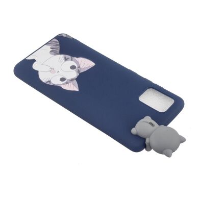 Силиконовый (TPU) чехол UniCase 3D Pattern для Samsung Galaxy A02s (A025) - Grey Cat