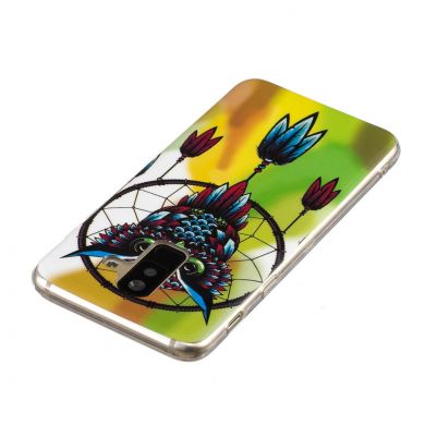 Силиконовый (TPU) Deexe LumiCase для Samsung Galaxy A6+ 2018 (A605) - Owl and Dream Catcher