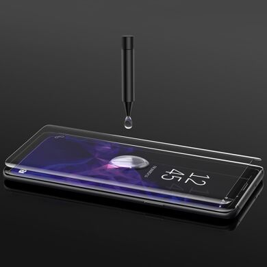 Защитное стекло AMORUS 3D Curved UV для Samsung Galaxy Note 9 (N960) (с лампой UV)