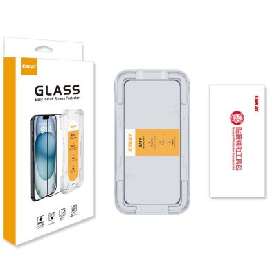 Защитное стекло ENKAY Easy Install Full Glue для Samsung Galaxy A27 (A276) - Black