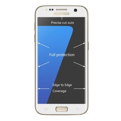 Защитное стекло HAT PRINCE Full Covered для Samsung Galaxy S7 (G930) - White