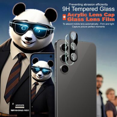 Захисне скло на камеру IMAK Black Glass Lens для Samsung Galaxy S25 FE (S731) - Black