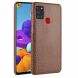 Защитный чехол Deexe Croco Style для Samsung Galaxy A21s (A217) - Brown. Фото 1 из 6