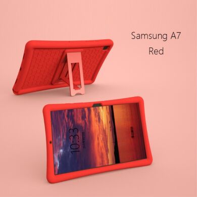 Захисний чохол Deexe Defender Stand для Samsung Galaxy Tab A7 10.4 (2020) - Red