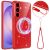Захисний чохол Deexe Glitter Case with MagSafe для Samsung Galaxy A57 (A576) - Red