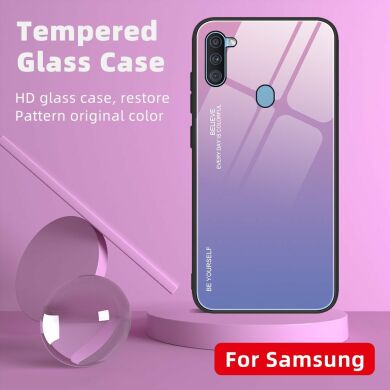 Защитный чехол Deexe Gradient Color для Samsung Galaxy A11 (A115) - Yellow / Pink