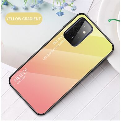 Захисний чохол Deexe Gradient Color для Samsung Galaxy A72 (А725) - Yellow / Pink