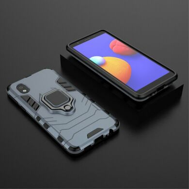 Защитный чехол Deexe Hybrid Case для Samsung Galaxy A01 Core (A013) - Blue