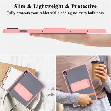Защитный чехол Deexe Kick Shell для Samsung Galaxy Tab S9 (X710/716) / S9 FE (X510/516) - Pink