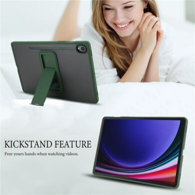 Защитный чехол Deexe Kick Shell для Samsung Galaxy Tab S9 (X710/716) / S9 FE (X510/516) - Pink