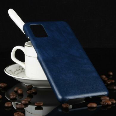 Защитный чехол Deexe Leather Back Cover для Samsung Galaxy A71 (A715) - Blue