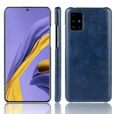 Захисний чохол Deexe Leather Back Cover для Samsung Galaxy A71 (A715) - Blue