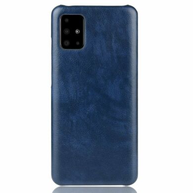 Захисний чохол Deexe Leather Back Cover для Samsung Galaxy A71 (A715) - Blue