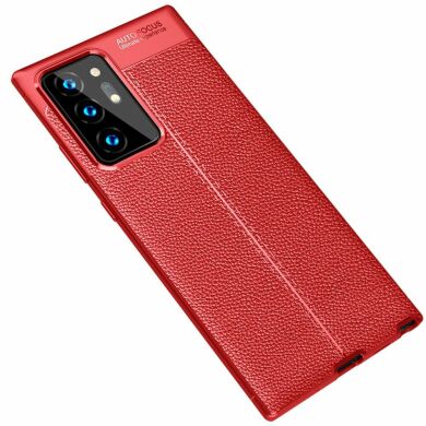 Захисний чохол Deexe Leather Cover для Samsung Galaxy Note 20 Ultra (N985) - Red