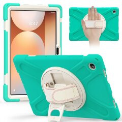 Защитный чехол Deexe Rotation Hybrid для Samsung Galaxy Tab A11 Plus (X230/236) - Mint Green