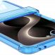 Защитный чехол GKK Airbag Clear Case для Samsung Galaxy Flip 8 - Transparent Black. Фото 5 из 8