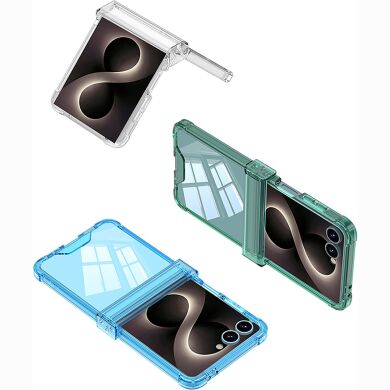 Защитный чехол GKK Airbag Clear Case для Samsung Galaxy Flip 8 - Transparent Black