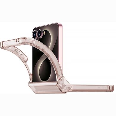 Защитный чехол GKK Airbag Clear Case для Samsung Galaxy Flip 8 - Transparent Black