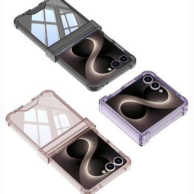 Защитный чехол GKK Airbag Clear Case для Samsung Galaxy Flip 8 - Transparent Black