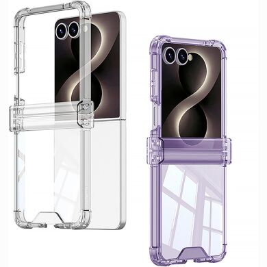 Защитный чехол GKK Airbag Clear Case для Samsung Galaxy Flip 8 - Transparent Black