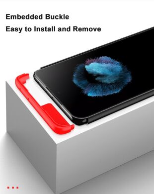 Защитный чехол GKK Double Dip Case для Samsung Galaxy S21 Ultra (G998) - Black / Red