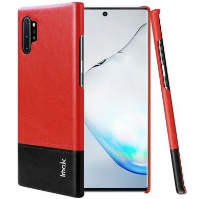 Захисний чохол IMAK Leather Series для Samsung Galaxy Note 10+ (N975) - Red / Black