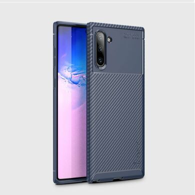 Захисний чохол IPAKY Carbon Fiber для Samsung Galaxy Note 10 (N970) - Blue