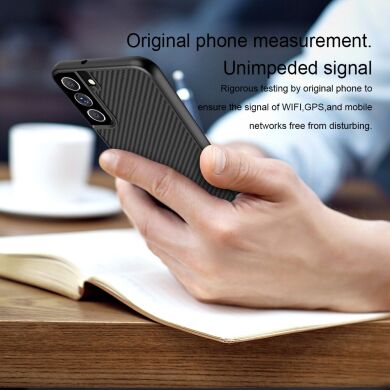 Захисний чохол NILLKIN Synthetic Fiber для Samsung Galaxy S22 Plus - Black