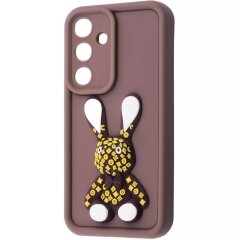 Защитный чехол Pretty Things Case для Samsung Galaxy S24 (S921) - Brown / Rabbit