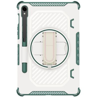Защитный чехол Reframe Kickstand Strap для Samsung Galaxy Tab S7 / S8 / S9 / S9 FE (T870/T875/X700/X706/X710/X716/X510) - Green